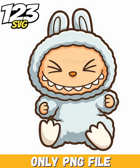 sleeping labubu png funny, labubu funny cute, labubu funny meme - 123SVG Store