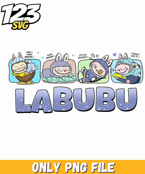 sleeping labubu, labubu korean drama, labubu anime characters - 123SVG Store