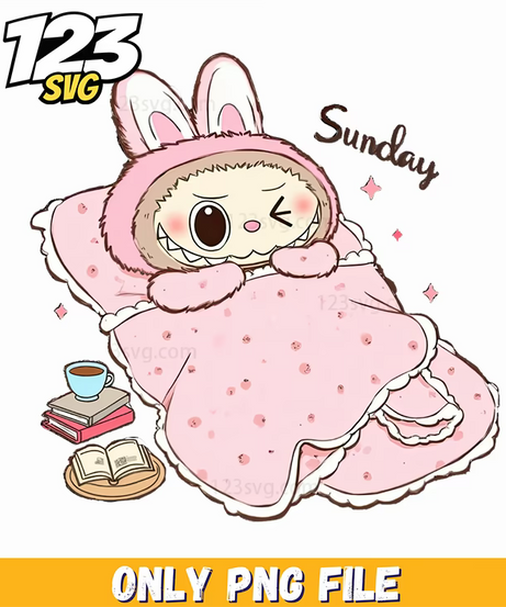 sleeping sunday labubu png, labubu png free download, labubu png images - 123SVG Store