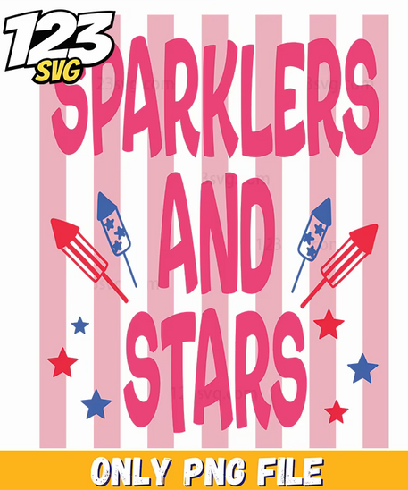 sparklers and stars png, sparklers and stars, firework sparklers - 123SVG Store