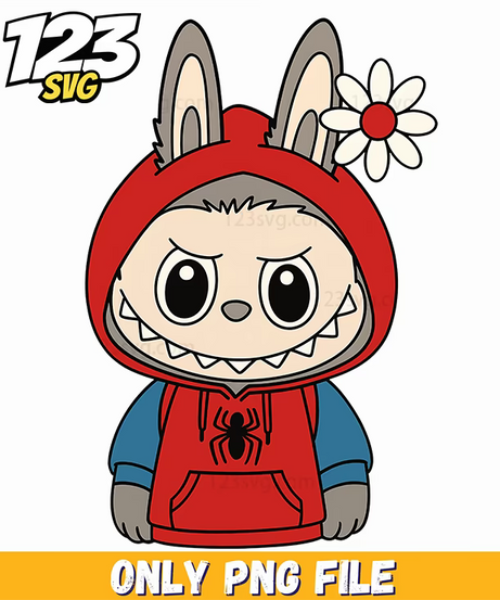spiderman hoodie labubu png, spiderman hoodie png, spiderman lab hoodie - 123SVG Store