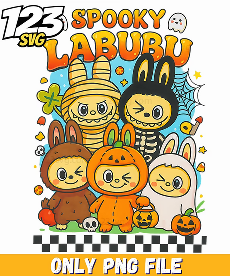 spooky halloween squad png, halloween squad png, halloween group png - 123SVG Store