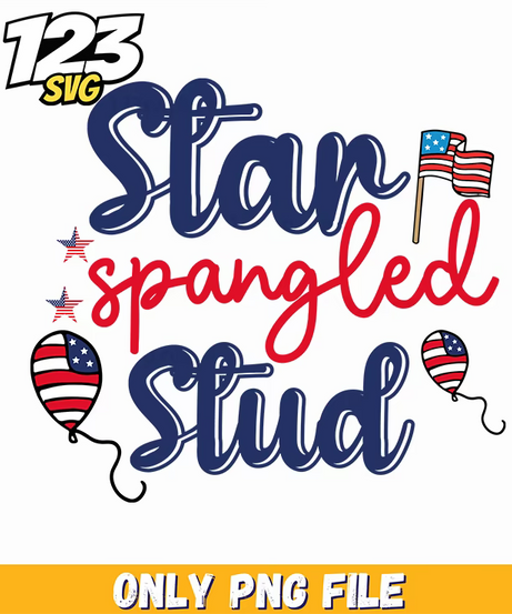 star spangled stud png 2, spangled stud, star spangled - 123SVG Store