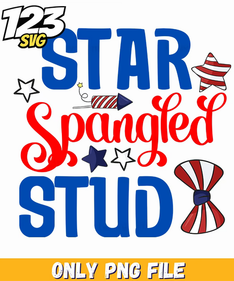 star spangled stud rocket bow tie stars png, bow tie rocket stars, rocket bow tie stars - 123SVG Store