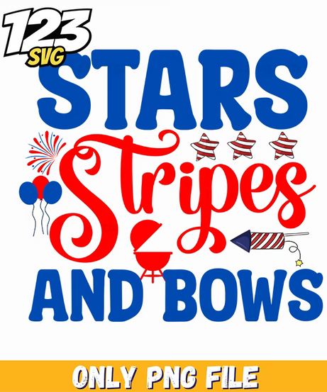 stars stripes and bows hair bow stars png, patriotic hair bows, stars and bows hair accessories - 123SVG Store