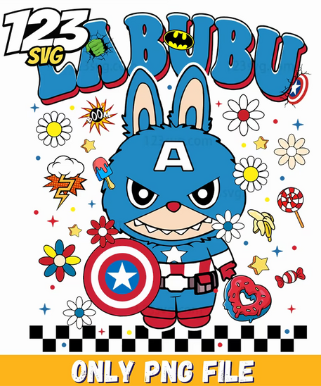superhero labubu png, labubu png, labubu png svg free - 123SVG Store