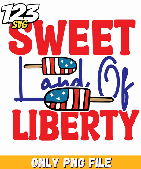 sweet land of liberty popsicles png, liberty popsicles png, popsicles png free download - 123SVG Store