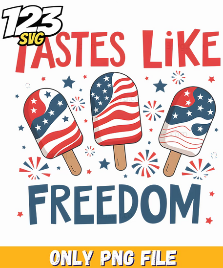 tastes like freedom usa png, usa pride png, god bless america png - 123SVG Store