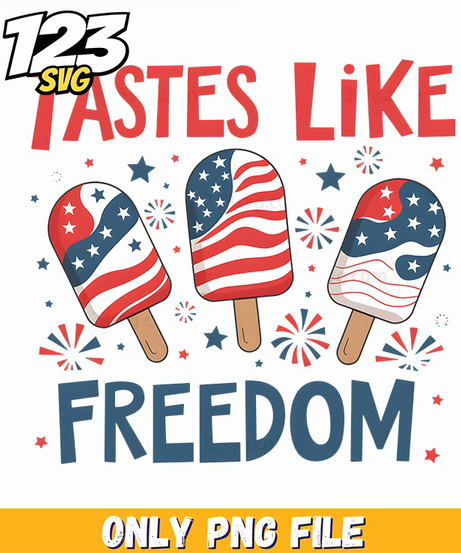 tastes like freedom usa png, usa pride png, god bless america png - 123SVG Store