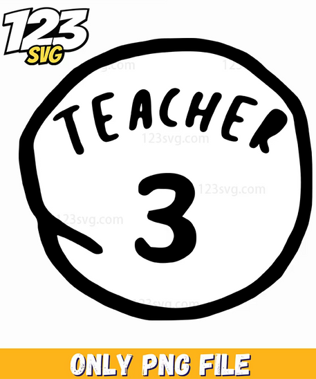teacher 3 design dr seuss png, christmas music png, merry christmas png - 123SVG Store
