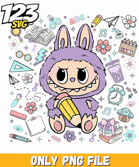 teacher labubu png, labubu png, labubu png teacher - 123SVG Store