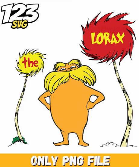 the lorax character dr seuss png, cartoon characters png, dr seuss character - 123SVG Store