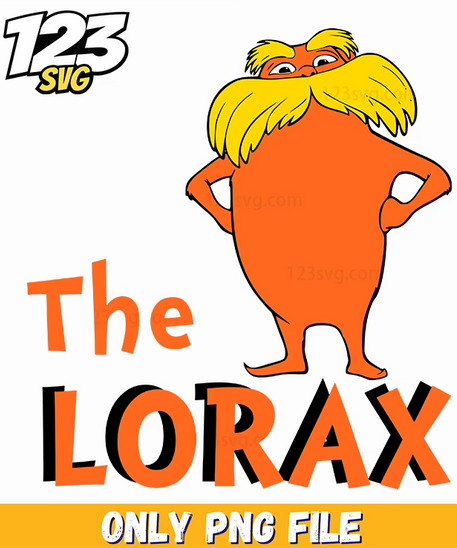 the lorax title design dr seuss png, christmas design png, christmas season png - 123SVG Store