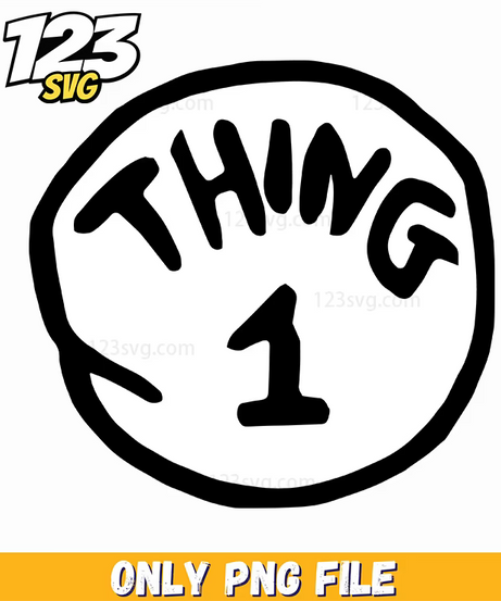thing 1 logo circle dr seuss png, kpop demon hunters png, kpop demon png - 123SVG Store