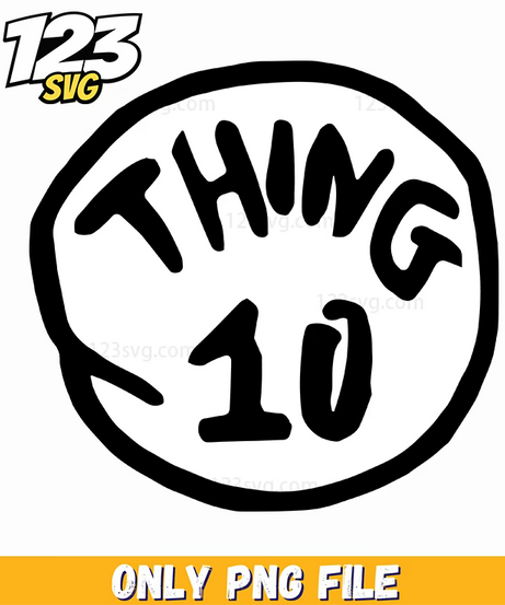 thing 10 badge circle dr seuss png, dr seuss characters valentine's day png, nfl logo circle png - 123SVG Store