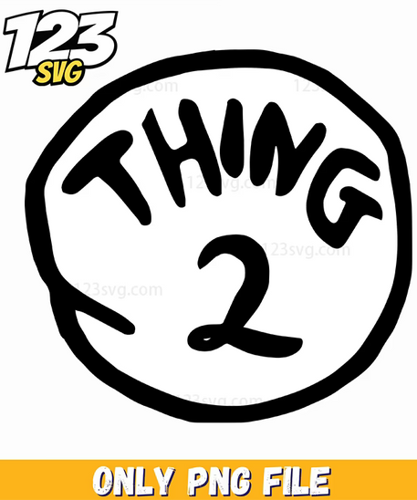 thing 2 logo circle dr seuss png, dr seuss quotes, oh the places you'll go - 123SVG Store