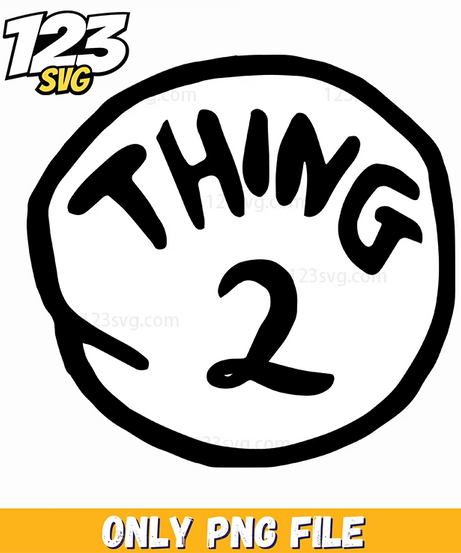 thing 2 logo circle dr seuss png, dr seuss quotes, oh the places you'll go - 123SVG Store
