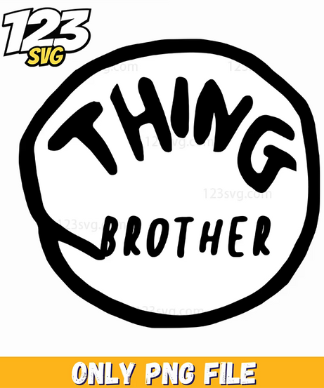 thing brother circle design dr seuss png, kpop cartoon png, christmas design png - 123SVG Store