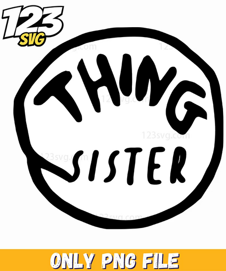 thing sister logo dr seuss png, christmas cartoon png, huntrix logo png - 123SVG Store
