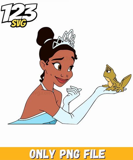 tiana and prince naveen, princess and the frog prince naveen, the princess and prince naveen - 123SVG Store