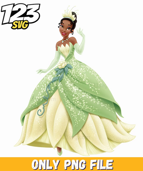 tiana costume, princess tiana costume, tiana the princess and the frog costume - 123SVG Store