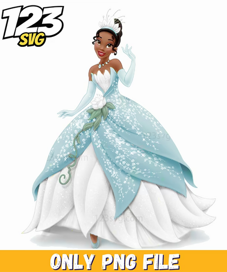 tiana dress, tiana costume dress, tiana dress princess costume - 123SVG Store