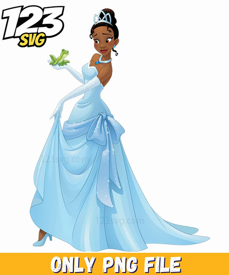 tiana princess and the frog, tiana princess frog story, princess and the frog tiana movie - 123SVG Store