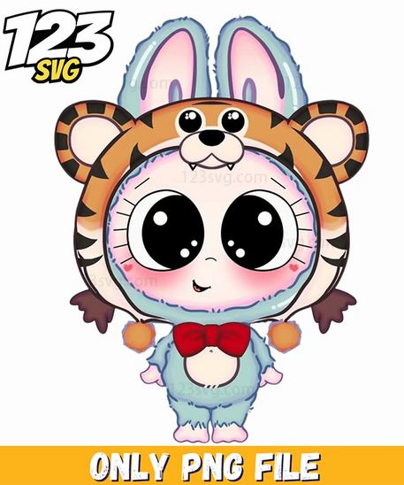 tiger labubu png, labubu png, labubu tiger - 123SVG Store