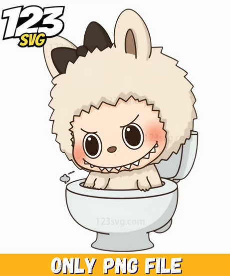 toilet sheep labubu png, sheep labubu png, labubu sheep png - 123SVG Store