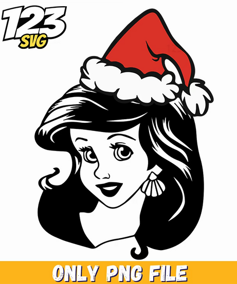 traditional christmas princesses, christmas fairy princess, princess christmas decorations - 123SVG Store