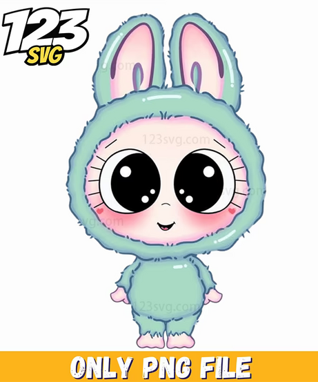 turquoise labubu png, labubu png transparent, labubu png clipart - 123SVG Store