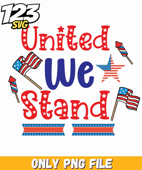 united we stand flags star rocket ribbons png, united we stand flags, united we stand flags and star ribbons - 123SVG Store