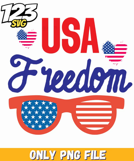 usa freedom hearts flags sunglasses png, usa freedom hearts flags, usa hearts freedom flags - 123SVG Store