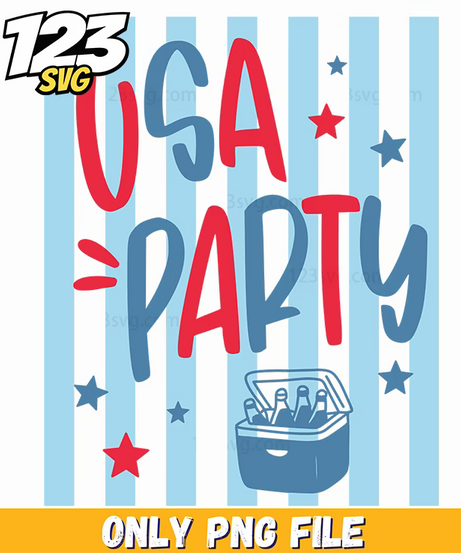 usa party png, uly 4th celebration png, american party png - 123SVG Store