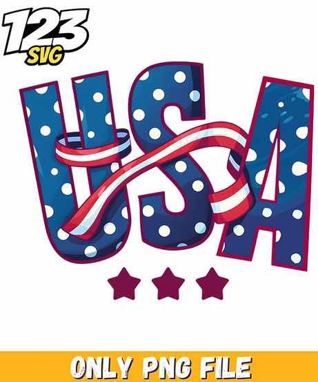 usa ribbon letters png, ribbon letters png, usa letters png - 123SVG Store