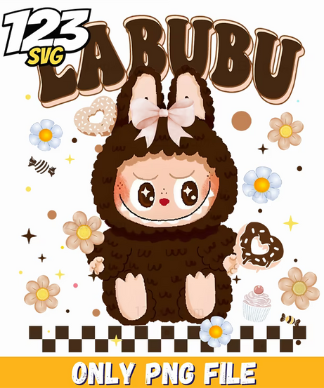 vintage labubu floral png, labubu floral png, labubu floral clipart - 123SVG Store