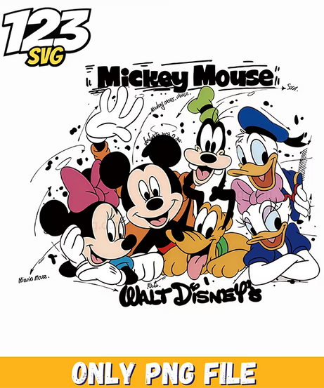 vintage mickey mouse png, mickey mouse vintage style png artwork 1971, vintage mickey mouse png artwork - 123SVG Store