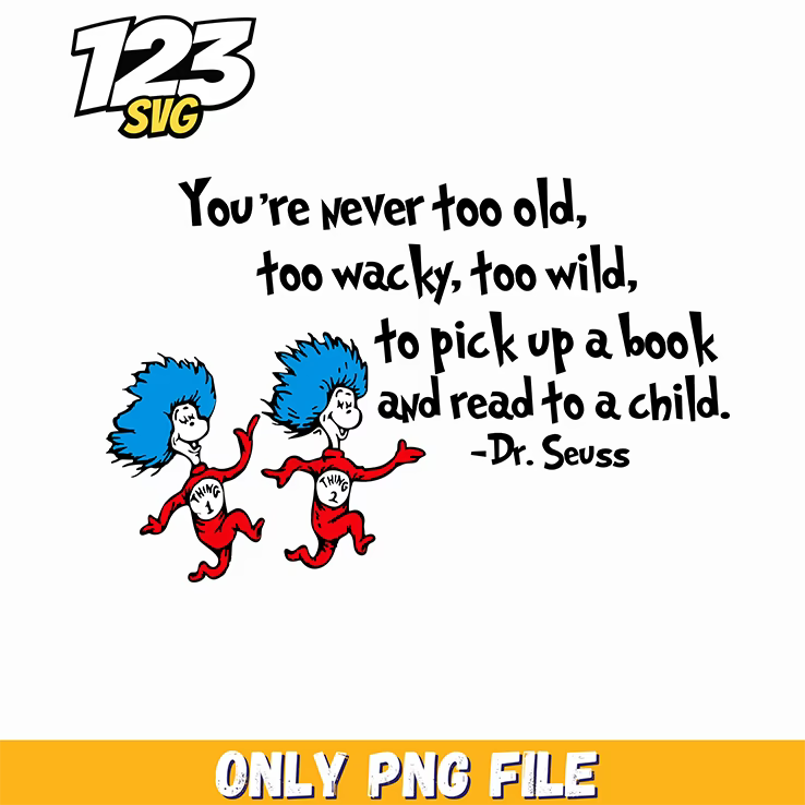 wacky wild reading quote png, funny quote png, good day to read a book png - 123SVG Store