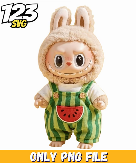 watermelon bunny labubu png, labubu png download, labubu watermelon png - 123SVG Store
