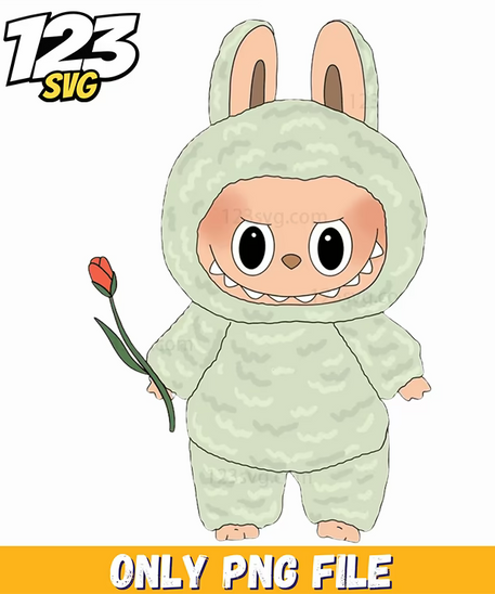 wrapped bunny labubu png, labubu bunny, labubu png - 123SVG Store