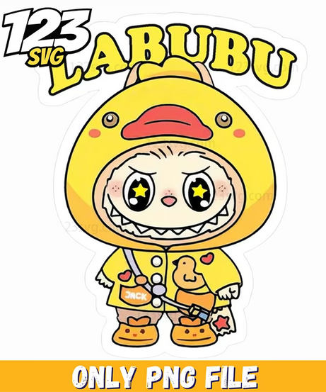 yellow ducky labubu png, labubu png free download, labubu png transparent - 123SVG Store