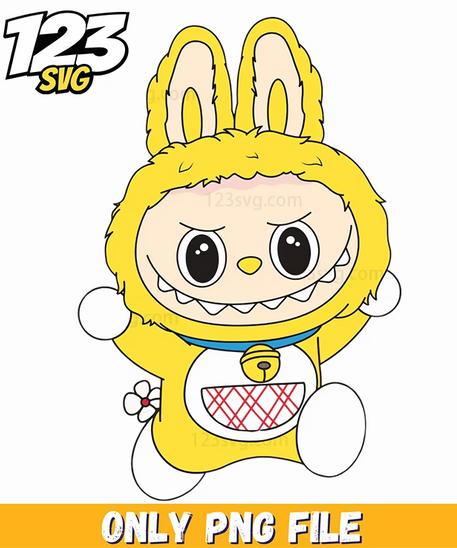 yellow spider labubu png, labubu png, labubu spider - 123SVG Store
