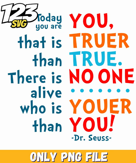 you are truer than true dr seuss png, dr seuss characters png, dr seuss characters valentine's day png - 123SVG Store