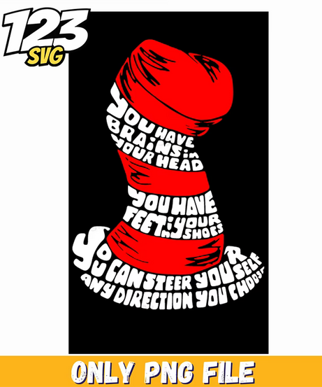 you have brains feet shoes dr seuss png, dr seuss characters png, dr seuss characters valentine's day png - 123SVG Store