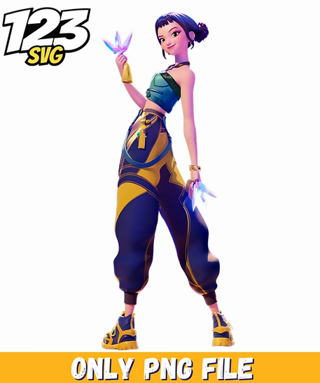 zoey huntrix, kpop demon hunter png, kpop fantasy concept png - 123SVG Store