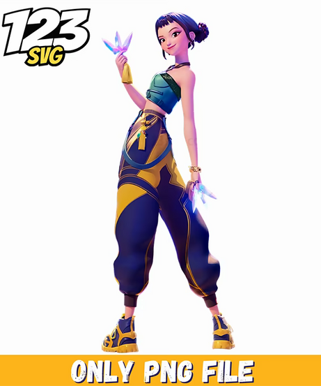 zoey huntrix, kpop demon hunter png, kpop fantasy concept png - 123SVG Store