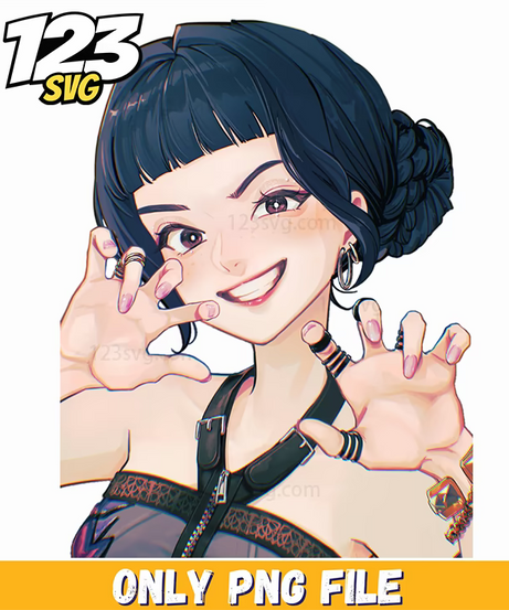 zoey kpop demon hunters png, kpop demon hunter png, kpop demon hunters png - 123SVG Store